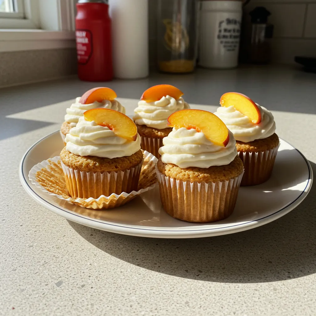 Honey Peach Cream Cheese Cupcakes: A Sweet Summer Masterpiece